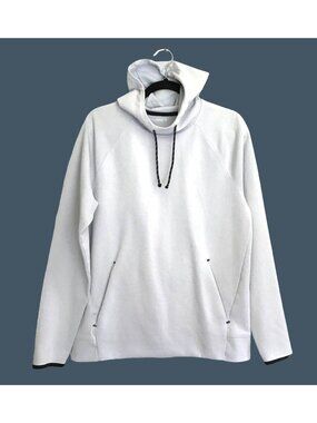 OLD NAVY- MENS GRAY/BLUE PULLOVER KANGAROO POCKET HOODIE SIZE MEDIUM